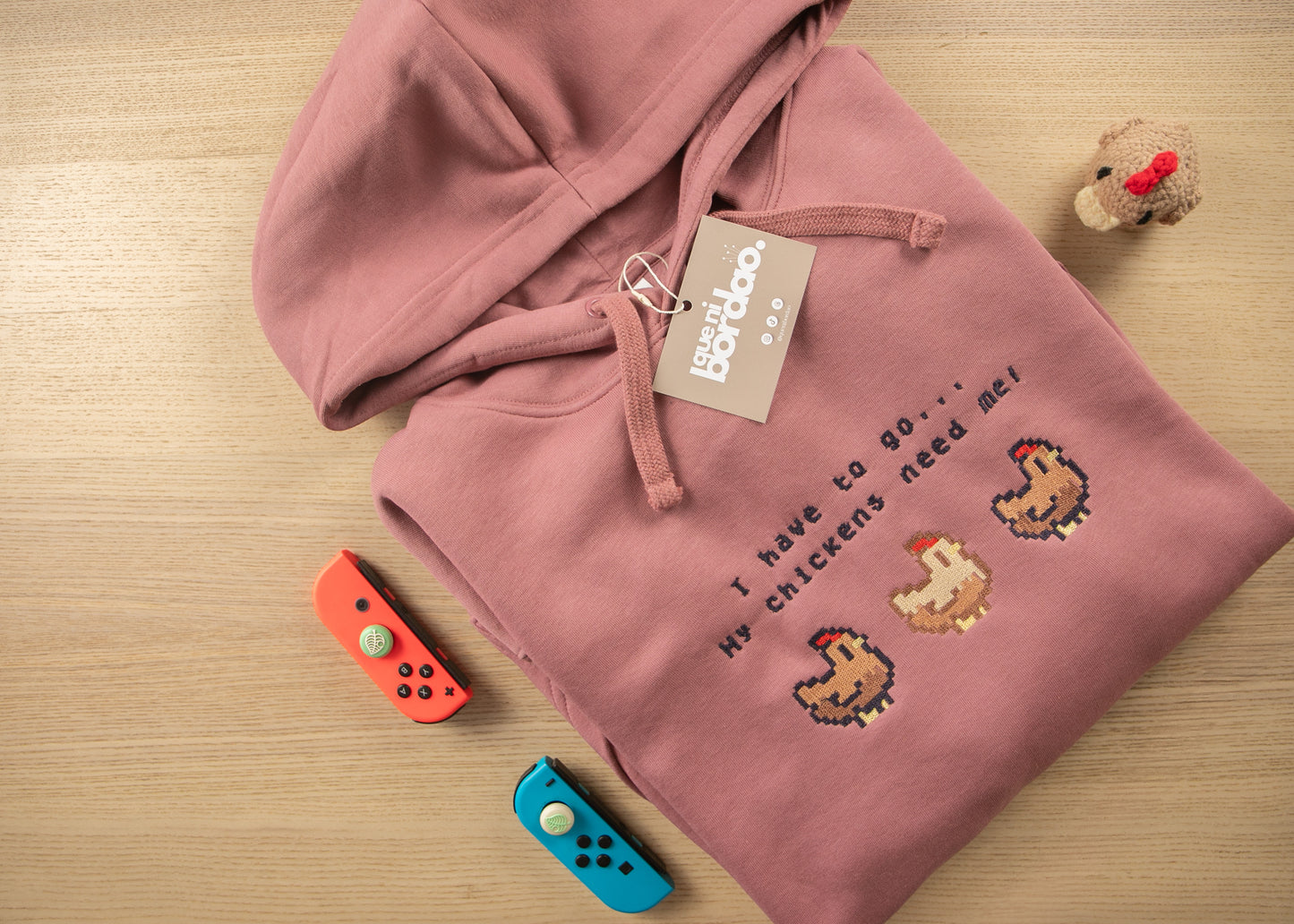 Las gallinas primero | Sudadera con capucha