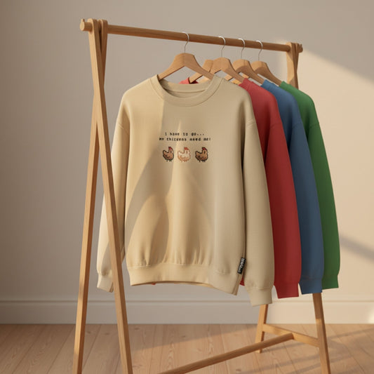 Las gallinas primero | Sudadera sin capucha