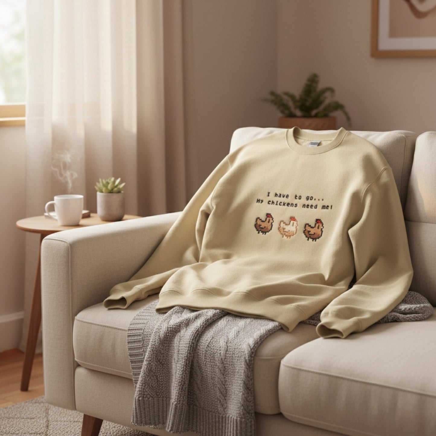 Las gallinas primero | Sudadera sin capucha