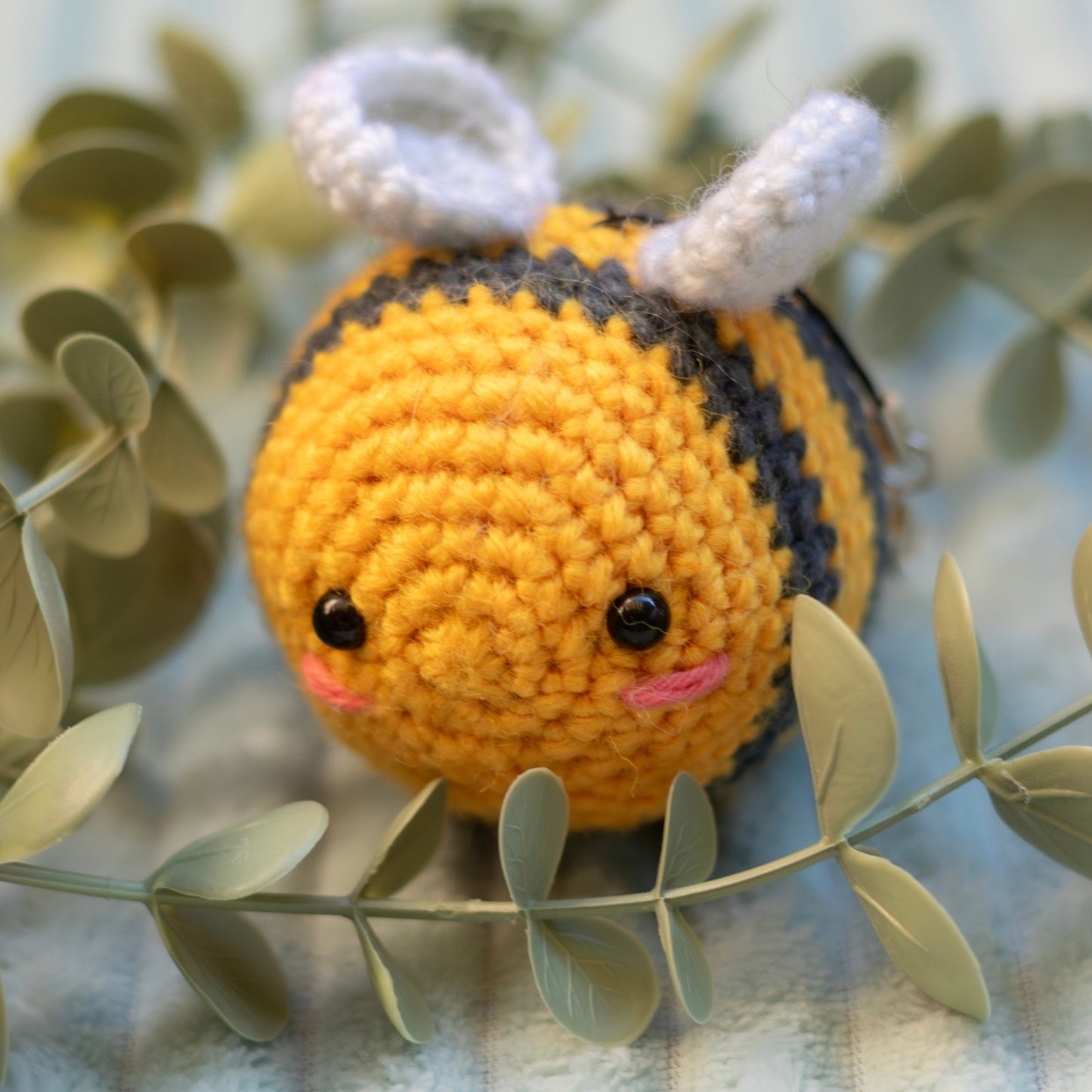 Llavero | Abeja amigurumi