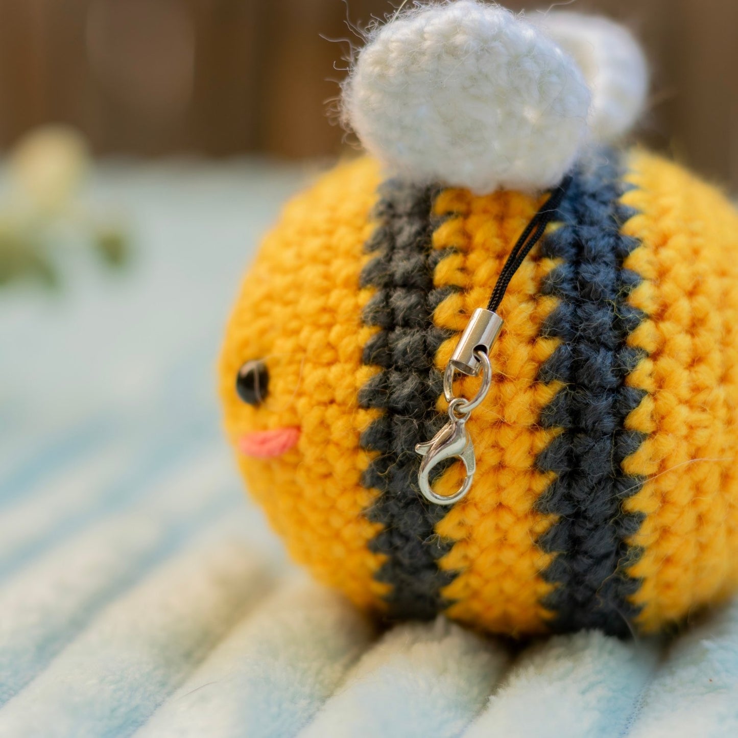 Llavero | Abeja amigurumi