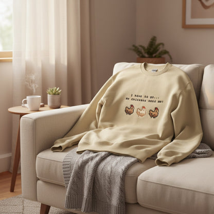 Las gallinas primero | Sudadera sin capucha